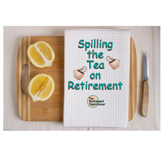 Kitchen Towel Teal Letters